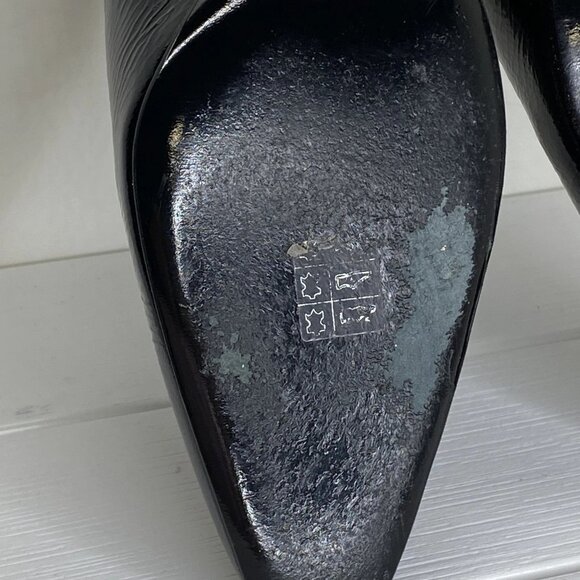 NEW SUZANNE RAE Women’s Patent Leather Embellished Pumps – Black – Size 11 - Picture 4 of 12